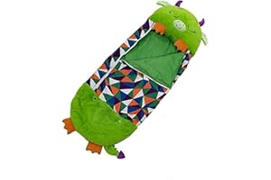 YLJYST Grand Sac de Couchage Animal de Dessin animé et Oreiller de Jeu 165×60cm Enfants Jeux de Couchage de Jeu Sac de Couchage Oreiller 2 en 1 Un Cadeau Surprise pour Les Enfants