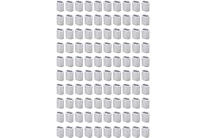 TOPHOMER 100 pezzi di manicotti crimpanti per fune metallica, 1 mm/0,04 pollici, manicotti ellittici in alluminio per crimpare con clip per fissaggio di cavi/funi/cavi