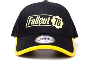 Difuzed Fallout 76 - Yellow Logo Adjustable Cap, Black, One Size