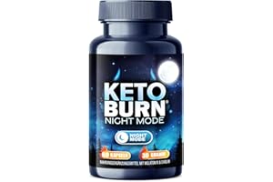 KETO BURN® Night Mode Kapseln mit 0,5 mg Melatonin & Cholin - Abnehmen & Stoffwechsel Rezeptur extrem - schnell & endlich - verbesserte Formel für die Nacht - mit Glucomannan, für Frauen + Männer