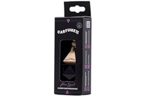 Carfume Original Alien Spirit Car Air Freshener | Premium Floral, Jasmine & White Amber Fragrance | Luxury Purple Recyclable Scented Diffuser For Women - Odour Eliminator - UK Made Car Accessories