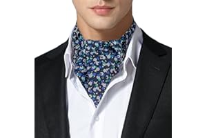 Remo Sartori - Ascot Doppia Pala In Seta Fantasia Multicolor, Made In Italy, Uomo