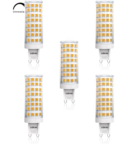 Douilles G9 ORION LIGHTSTYLE - Lot De 5 Avec Bague Filetée M10x1 - Blanc Pour Ampoules Halogènes/LED