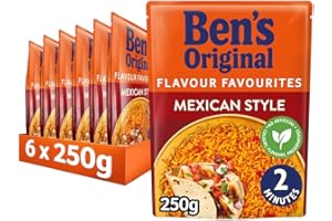 Ben's Original Mexican Style Microwave Rice, Bulk Multipack 6 x 250 g pouches