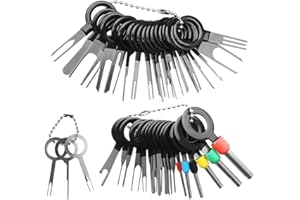 MMOBIEL 41 x zestaw narzędzi do usuwania zacisków, zestaw narzędzi do usuwania rdzeń, zestaw zacisków do odkręcania przewodów samochodowych z zacisków wtykowych