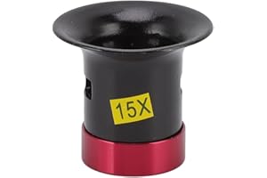 HURRISE Okulary Powiększające, Lupa Zegarmistrzowska, Stop Aluminium 15X, Profesjonalna Lupa Jubilerska, Szkło Powiększające Do Naprawy Zegarków