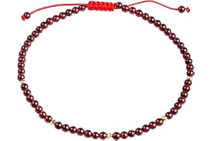 Jewboo Gemstone Foot Anklet Bracelet for Women Beaded Stone Healing Energy Crystal Beach Foot Jewelry Adjustable(8.5-10 Inches)