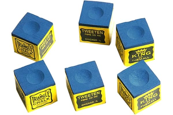 Sendgo 6 Pcs Snooker Piscine Grasse Sèche Craie Billard Table de Billard antidérapant Craie Intérieur Sport Accessoires Nouveau