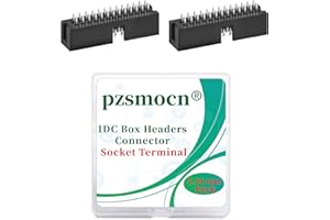 Pzsmocn 20 Pezzi IDC 2 * 13 Doppia Fila 2,54 mm Passo JTAG ISP 26 Pin Dritto Inserisci Scatola Connettore Adattatore Cavo Presa Maschio Terminali per Progetti di Dispositivi Elettronici PCB.