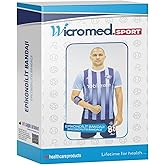 Wicromed Epikondilit Bandajı Tenis&ccedil;i Golf&ccedil;&uuml; Dirseği Bandajı L&uuml;x Mavi Sport Standart