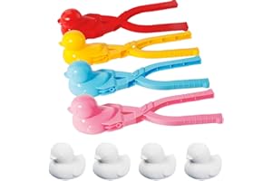 Bebester Snowball Maker, Duck Shape Snow Toys Outdoor Toys Snow Ball Clip for Snow Ball Fights Fun Winter Outdoor Activities Beach Player Kids (duck)