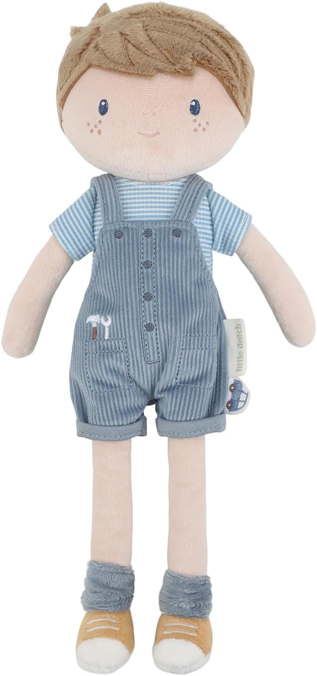 Little Dutch Muñeca de tela suave – Muñeca Jim – 35 cm grande – para niños a partir de 12 meses