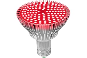 QIANYAN Tiefrote 660nm Wachstumsleuchten GlüHbirnen füR WachstumsblüTe Fruchtend, Rote Spektrumverbesserungs Led PflanzenglüHbirnen füR StäNgelbläTter