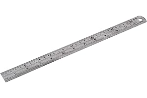 Rolson 300 mm (12 inch) Stainless Steel Ruler: Best seller for tools and schools 50824