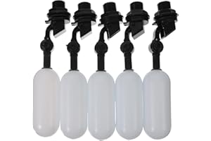 iplusmile 5 Pcs Eau Flotteur Valve Automatique Abreuvoir Bol Remplir Réservoir d'alimentation Eau pour Abreuvoir Aquariums Aquaculture Blanc