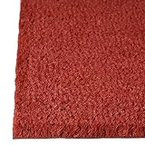 Relaxdays Fußmatte Kokos Spruch KEEP CALM 40 x 60cm Kokosmatte mit rutschfester PVC Unterlage Fußabtreter aus Kokosfaser als Schmutzfangmatte und Sauberlaufmatte Fußabstreifer für Außen und Innen, rot - 5
