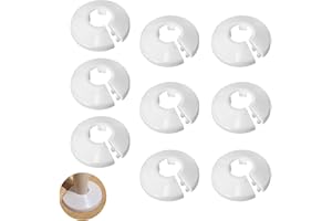 BEEJUNE 9 Stück Heizungsrohr Rosette, Heizungsrohr Verkleidung, Rosetten Für Heizkörperrohre, Heizungsrohr Abdeckung Boden, Rohrabdeckung, Abdeckrosetten, Verkleidung, Heizkörper Rosetten (16mm)