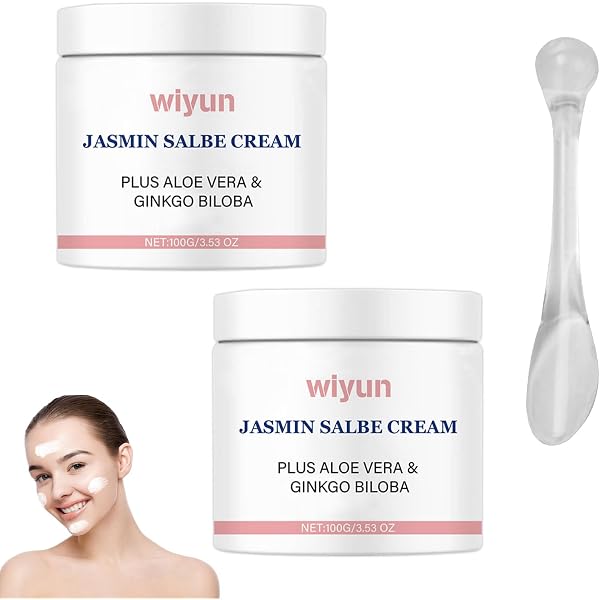 Jasmin-Augencreme (2 X 30 G) – Gegen Augenringe, Schwellungen & Hängende Lider – Mit Natürlichem Jasmin-Extrakt