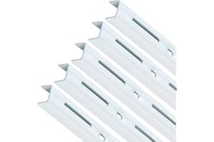 PRIOstahl Szyny ścienne do wsporników regałowych – 5 x szyny | 1-rzędowe | długość: 2000 mm | białe | uchwyt ścienny do elastycznego montażu systemów regałowych, wspornik półki, regał ścienny ze stali