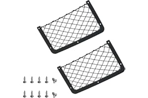 NHCDFA Campervan Storage Net Rack with Plastic Frame - 2 Pcs Car Cargo Mesh Bag Organiser for Motorhome and Boat