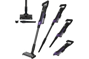 Hoover HF2 Aspirateur Balai sans Fil Puissant Ultraléger & Compact, 165W, Brosse Anti-emmêlement, Multi-sols Eclairage LED, Autonomie 40 Min, Mode Turbo, Batterie Amovible, Position Parking HF2Z10H