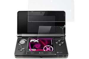 atFoliX Lámina Protectora de plástico Cristal compatible con Nintendo 3DS 2011 Película Vidrio, 9H Hybrid-Glass FX Protector Pantalla Vidrio templado de plástico (Set de 1)