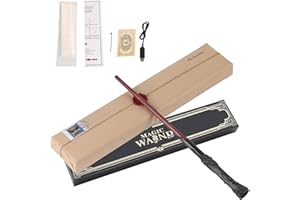 HLMNAKE Magie und Feuer Kraft Zauberstäbe mit Zauberpapier 3pcs, Zauberstab von Harry, perfekt für Cosplay, Halloween und mehr