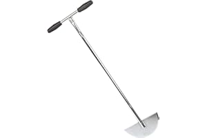 BMS PRODUCTS BMS Traditional Premium Heavy Duty Steel Edger tool with Long Handle for Garden, Lawn, Border Edging