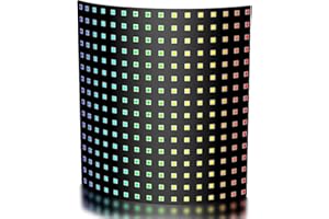 Jun-Saxifragelec WS2812B RGB Matriz de LED direccionable individualmente Matriz de píxeles FCB flexible a todo color (DC 5V) (16x16 Pixels)