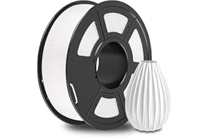 SUNLU PETG Filament 1KG, PETG Filament 1.75mm d'imprimante 3D, Haute Résilience et Forte PETG Filaments, Précision Dimensionnelle +/- 0.02 mm, Blanc