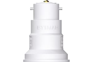 BYSMAH B22 to E27 Adapter,Bayonet to Screw Bulb Adaptor Fitting for Ceiling Fan Light Bulb，BC to ES Lamp Base Socket Converter for LED and Incandescent and CFL Bulbs