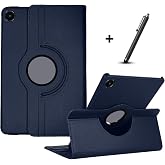 m.tk moveteck Samsung Galaxy Tab A11 8.7 in&ccedil; Uyumlu Tablet Kılıfı, 360 D&ouml;nebilen Standlı Korumalı Kapak, Lacivert, Kalem Hedi