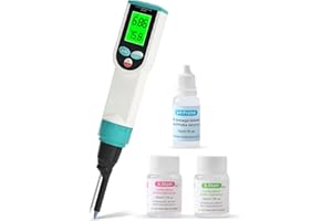 YIYEGO Digitale pH-Messgerät mit ATC, Wasserdichte pH Messgerät für Lebensmittel mit hoher Genauigkeit pH/Temp-Sonde für Starter Hefe, Fleisch, Brot, Konserven, Käse, Wasser