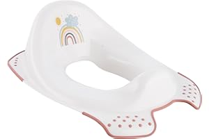 Keeeper Rainbow Siège de Toilette pour Bébé, De 18 Mois à 4 Ans Environ, Antidérapant, Ewa, Blanc