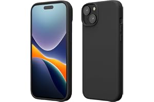 kwmobile fodral till iPhone 15 fodral – mjukt TPU-silikonskydd – svart matt
