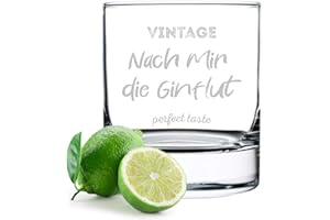 POLAR-EFFEKT Bicchiere da gin con effetto polare con scritta incisa, ideale per gin Tonic, bicchiere da cocktail per bevande miste, regalo per uomo, papà, nonno, compleanno, Natale