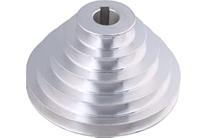 Mxfans 24mm Bore Outter Dia 54-150mm 5 Step A Type V-Belt Pagoda Pulley Belt