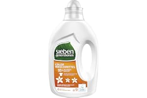 ‎SEVENTH GENERATION Sieben Generationen Waschmittel Frische Orange & Blütenduft Colorwaschmittel mit 95% pflanzlichen Inhaltsstoffen effektiv gegen hartnäckige Flecken 20 WL 1 Stück