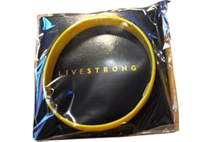 NIKE Official Live Strong Lance Armstrong Yellow Cancer LiveSTRONG Rubber Wristband Bracelet ADULT size