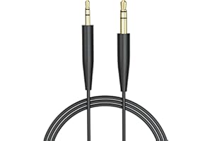 Saipomor SoundTrue Replacement Audio Cords for Bose 700 OE2 OE2i QuietComfort45 QC25 QC35II QC35 QC45 Soundlink SoundlinkII Headphones(Black)