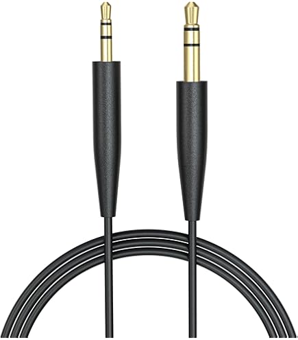 GEEKRIA Audio Cable Compatible With Anker Soundcore Space One Pro, H30i, Space One, Q20i, Space Q45, Life Q35, Life Q30 Cable, 3.5mm Braided Nylon Replacement Stereo Cord (4 Ft/1.2 M