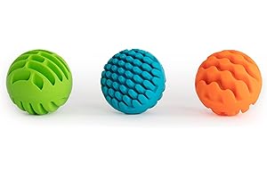 Fat Brain Toys, Sensory Rollers, Bolas sensoriales para bebés con campanitas, Juguete de Aprendizaje Infantil, Juego Seguro, motricidad Fina, para niños preescolares Desde 6 Meses, Bizak (30691610)