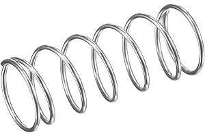 TOP-VIGOR 5Pcs Compression Spring, 10mm OD,0.7mm Wire Size,25mm Free Length Dual Extended Durable Dual Hook Tension Spring for Furniture Screen Doors Repair Projects