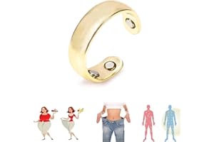 VINXAN Olux 2024 Magnetic Ring, Lymphatic Drainage Therapeutic Acupressure Ring for Women & Men (Gold)