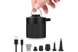 JATEKA Pompa Elettrica per Materasso Gonfiabile, Gonfiatore Elettrico Portatile, Pompa Sottovuoto, Adatto per il Campeggio, Materassi ad Aria, Salvagenti