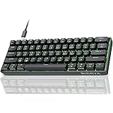 Dierya Tastiera da Gaming Meccanica al 60% con Interruttori Meccanici Lineari,DK61se Keyboard Gioco Retroilluminazione Luce v