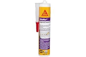 SIKA - Tratamiento contra de humedades por capilaridad en las murados - SikaMur InjectoCream-100 Blanco - Interior/Exterior - Anti-Moho - 300ml