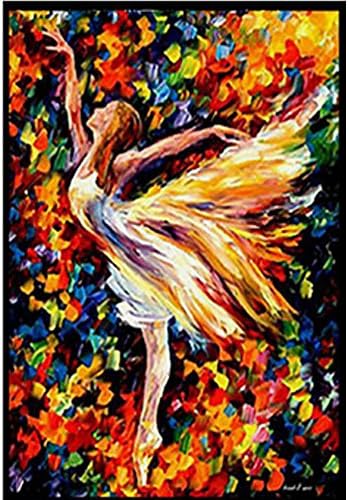 LAZODA DIY 5D Full Drill Diamond Painting Rhinestone Embroidery Cross Stitch Arts Craft for Home Decoration Painting Fairy Dancer 18.1 x 22.0 Inch