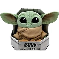 Simba Toys - Peluche Disney Baby Yoda de la Serie The Mandalorian de Star Wars, Incluye Cuna, 100% Original, Apto para Niños 