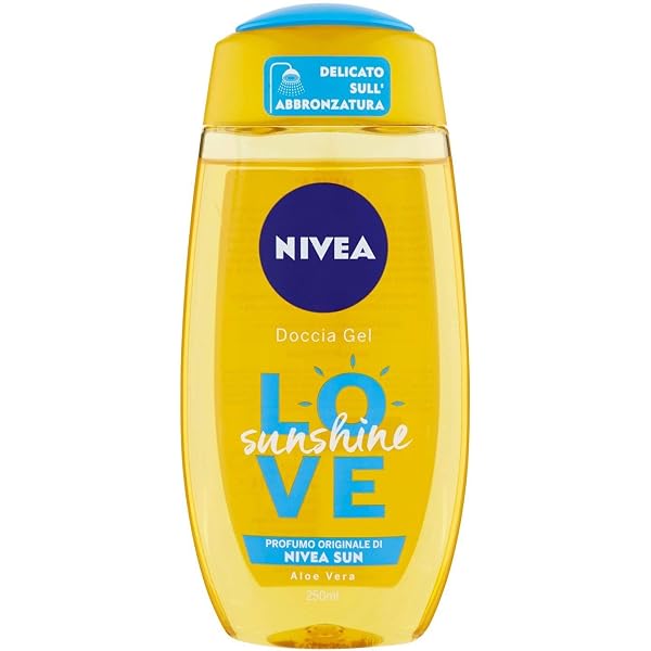 NIVEA Dusche Sonnenschein Love Duschgel – 250 Ml Mit Aloe Vera, Für Zarte Körperpflege